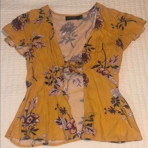 Yellow Floral top